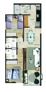 Apartamento, código 657 em Vitória, bairro Praia do Canto
