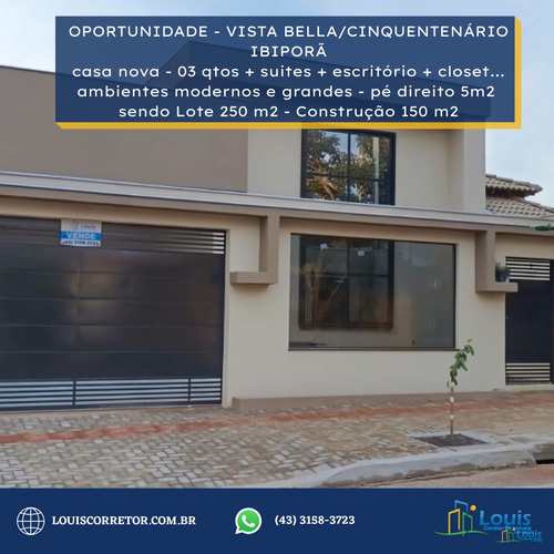 Casa, código 599 em Ibiporã, bairro Jardim Cinquentenário