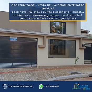 Casa em Ibiporã, bairro Jardim Cinquentenário