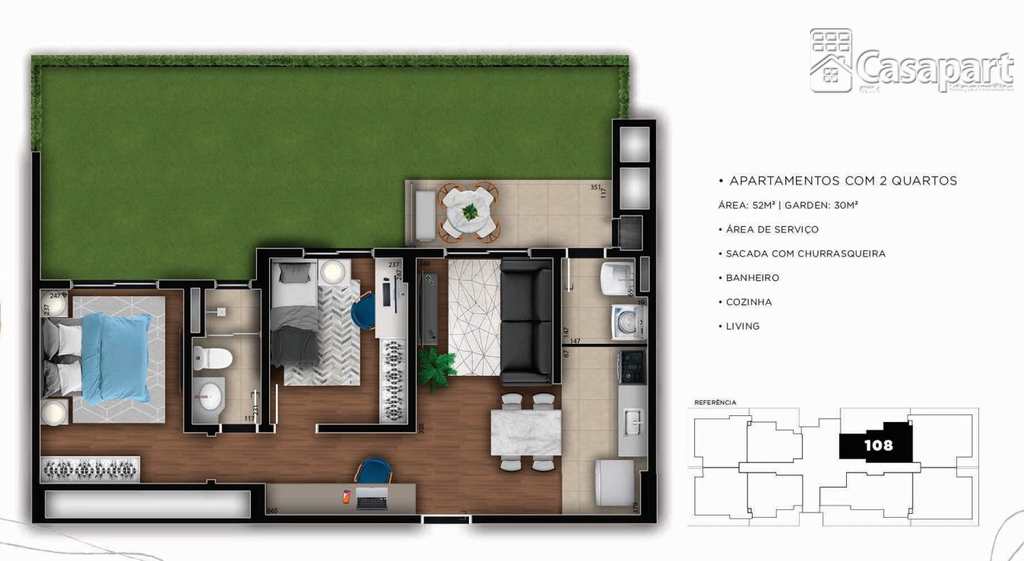 Apartamento em Campo Grande, no bairro Vivendas do Parque