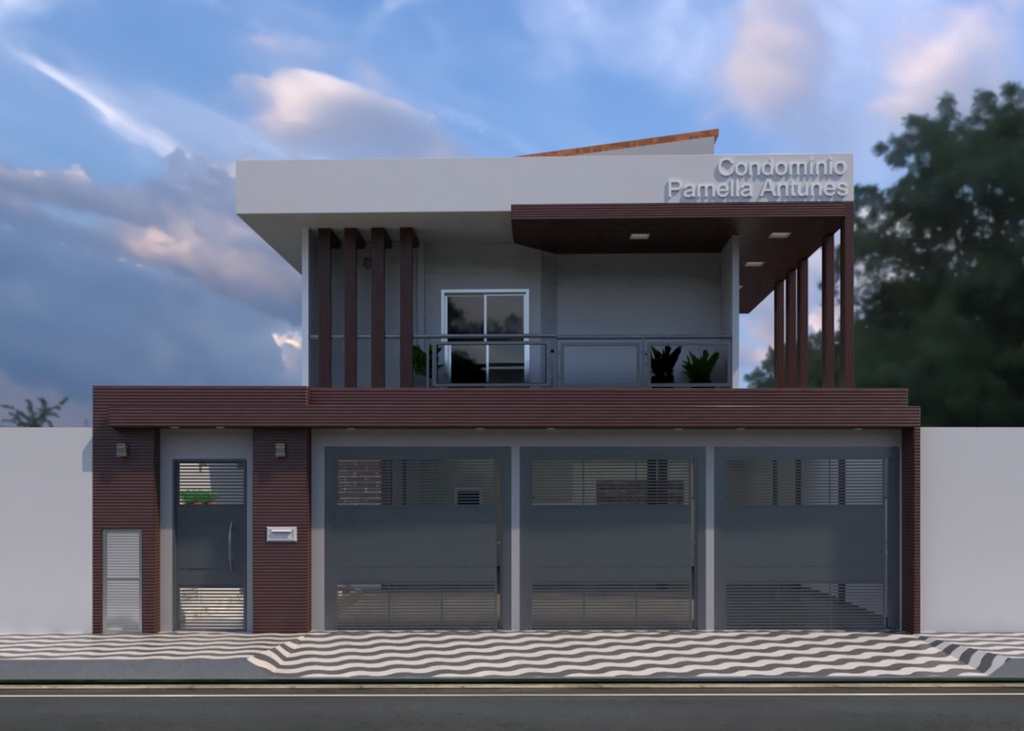 Casa de Condomínio em Praia Grande, no bairro Aviação