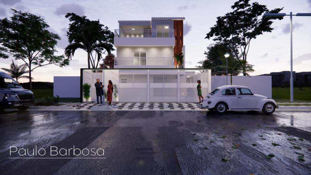 Casa em Praia Grande, no bairro Mirim