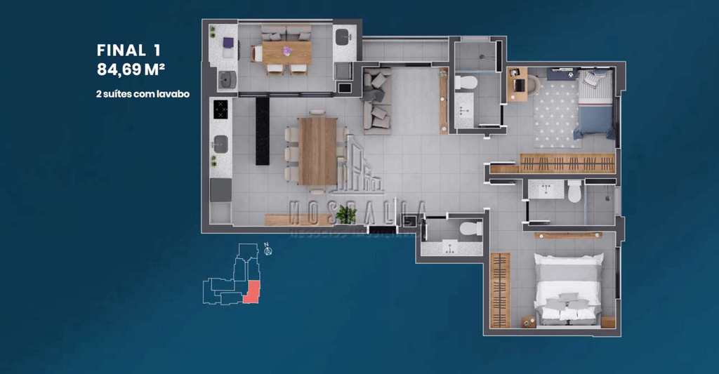 Apartamento em Ribeirão Preto, no bairro Nova Aliança
