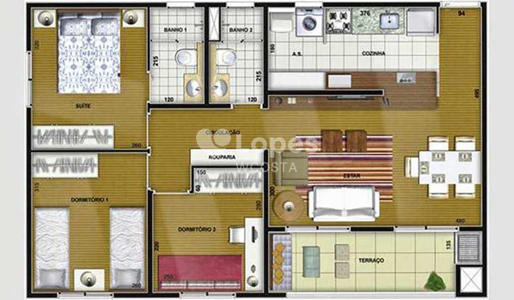 Apartamento em Sumaré, no bairro Parque Villa Flores