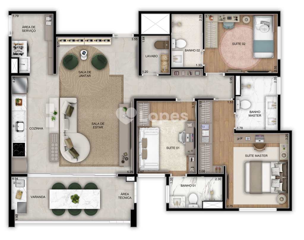 Apartamento em Campinas, no bairro Nova Campinas