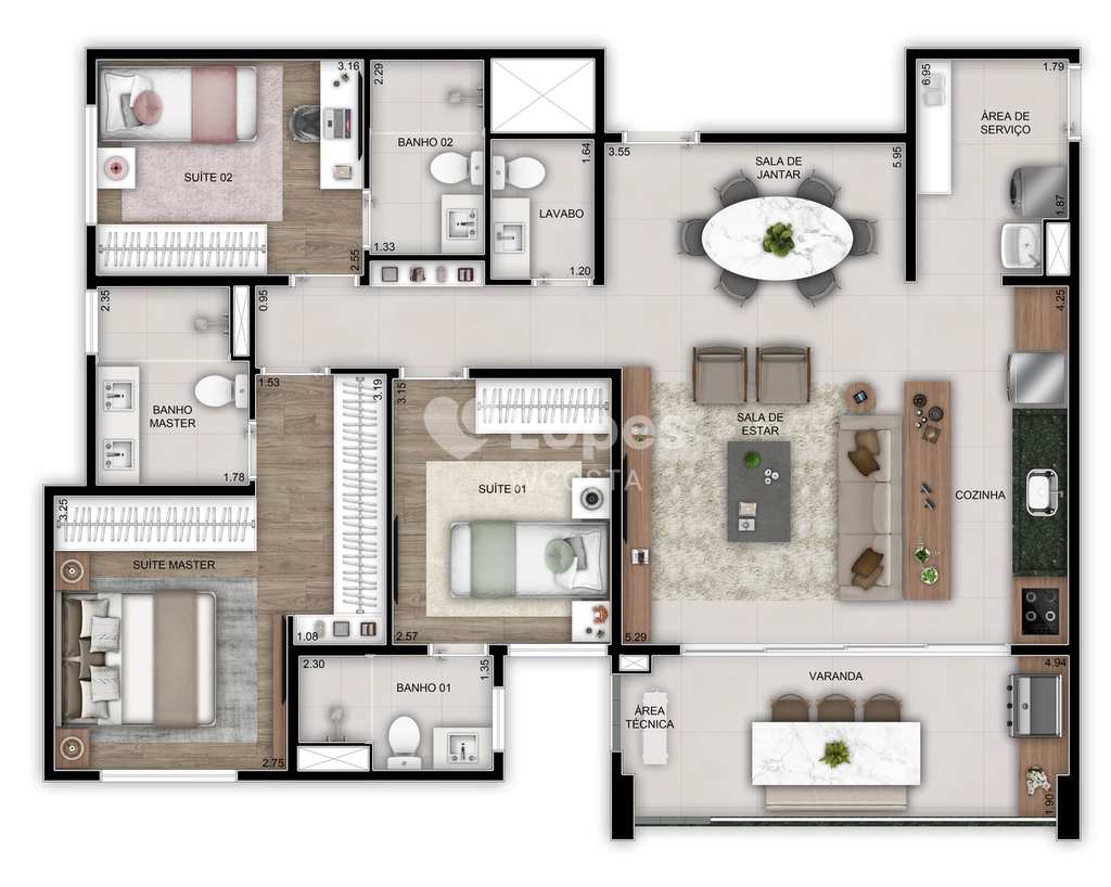 Apartamento em Campinas, no bairro Nova Campinas