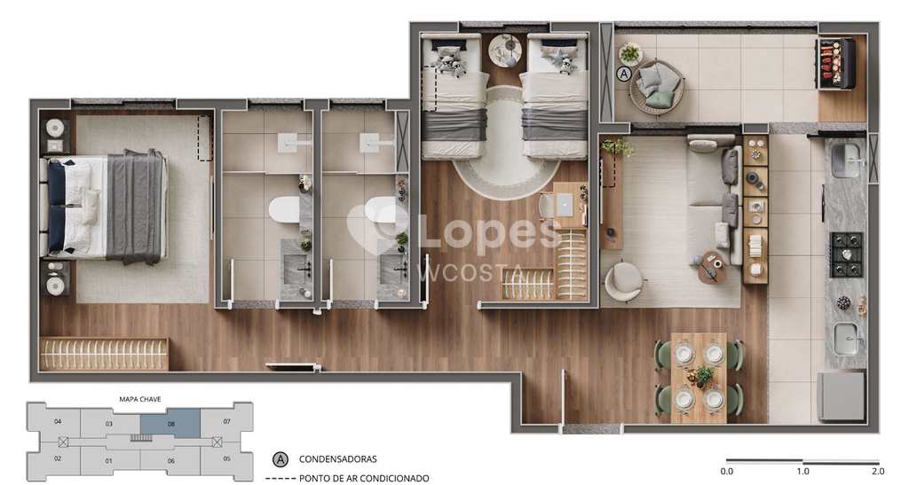 Apartamento em Paulínia, no bairro Jardim dos Calegaris