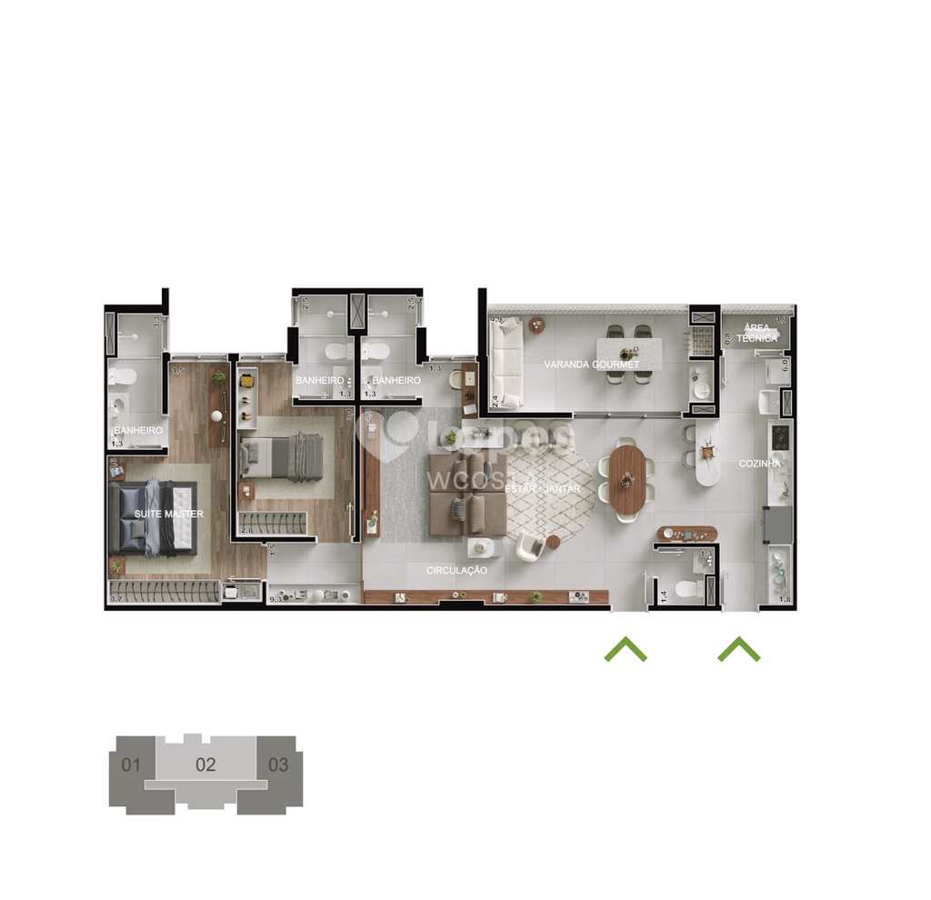 Apartamento em Paulínia, no bairro Santa Terezinha