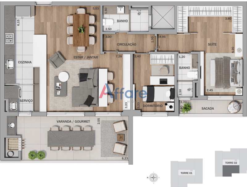 Apartamento em Caxias do Sul, no bairro Petrópolis