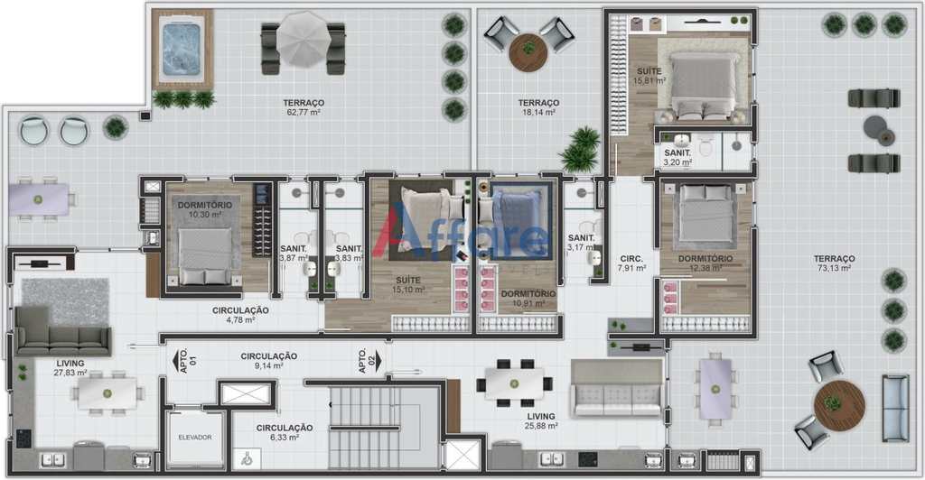 Apartamento em Caxias do Sul, no bairro São Leopoldo