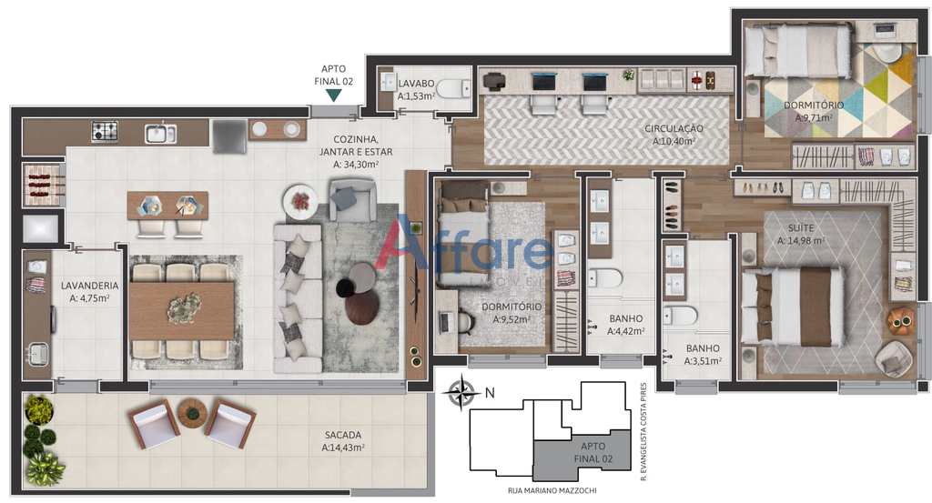 Apartamento em Caxias do Sul, no bairro Cruzeiro