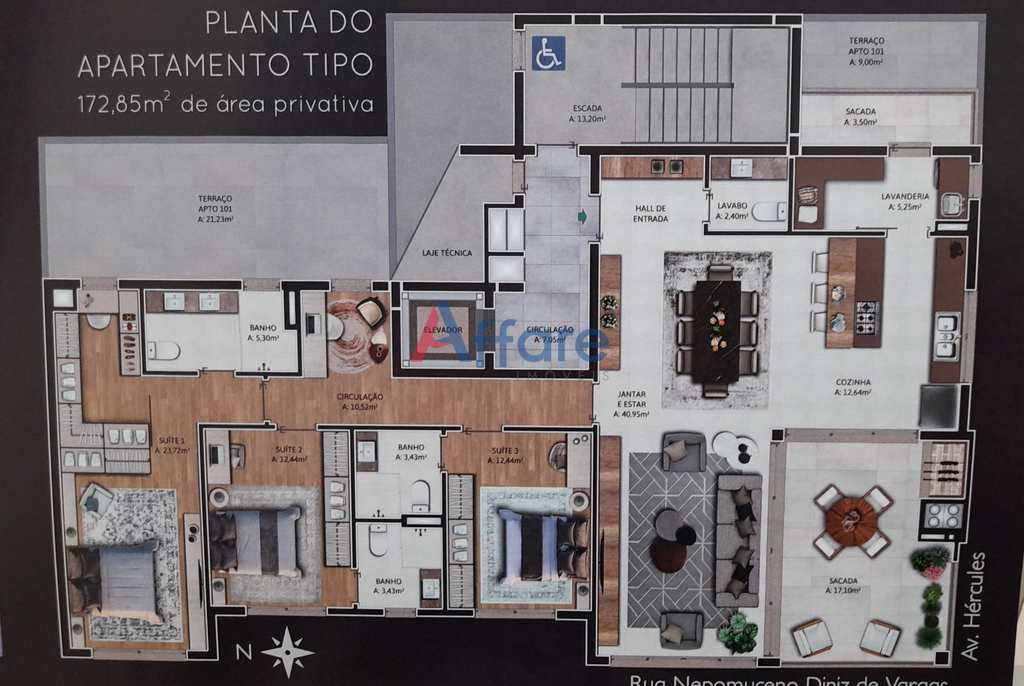 Apartamento em Caxias do Sul, no bairro Cruzeiro
