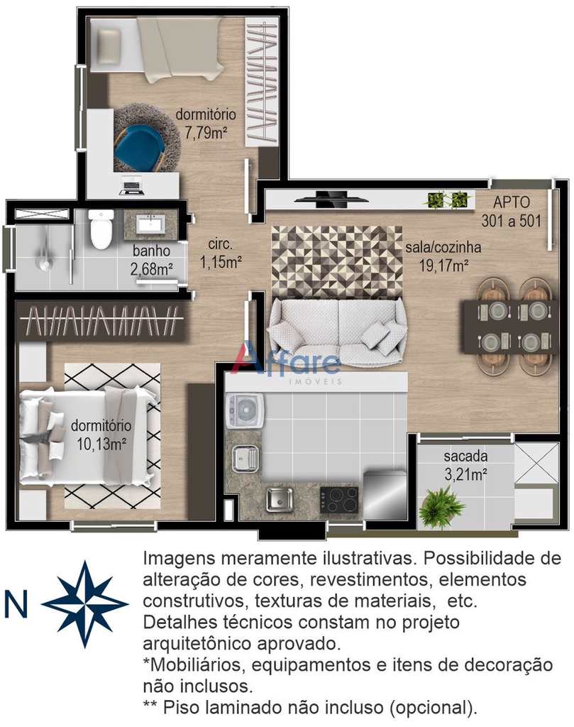 Apartamento em Caxias do Sul, no bairro Cidade Nova