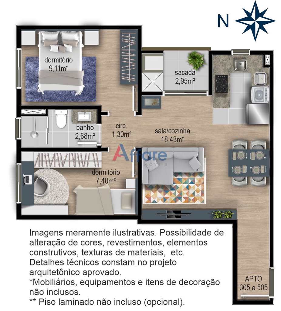 Apartamento em Caxias do Sul, no bairro Cidade Nova