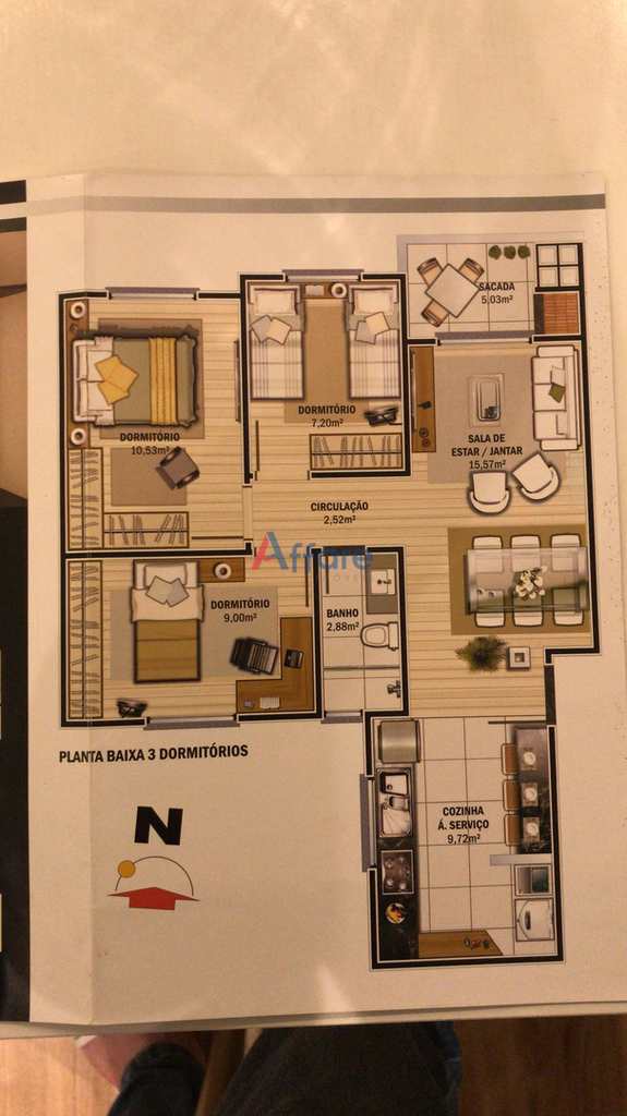 Apartamento em Caxias do Sul, no bairro Cruzeiro