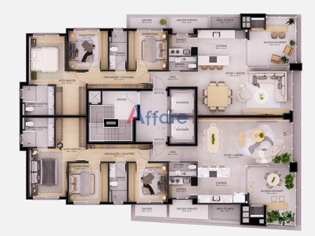 Apartamento em Caxias do Sul, no bairro Universitário