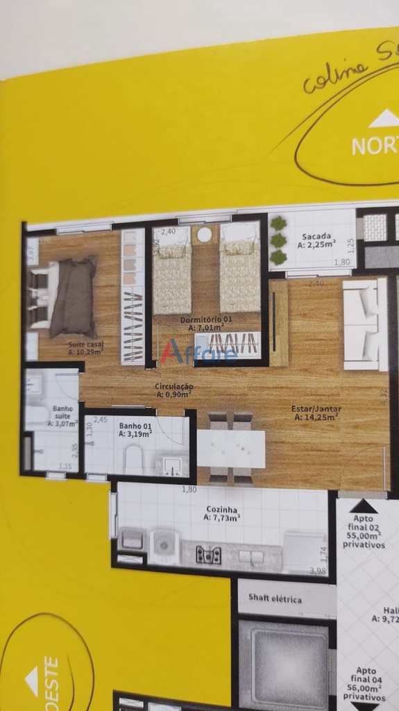 Apartamento em Caxias do Sul, no bairro Santa Catarina