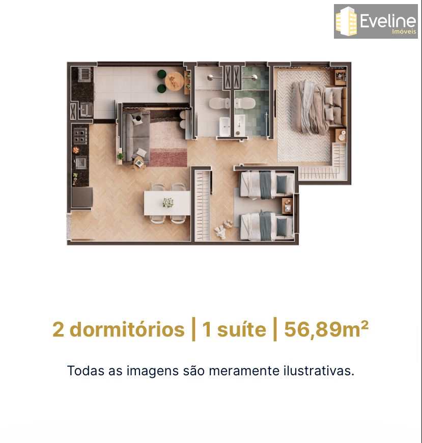 Apartamento em Mogi das Cruzes, no bairro Mogi Moderno