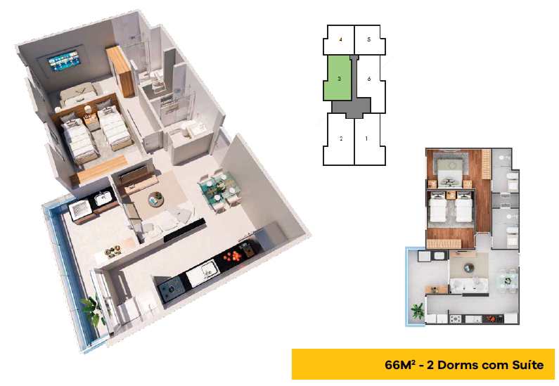 Apartamento em Mongaguá, no bairro Centro