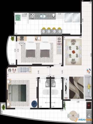 Apartamento, código 104 em Ribeirão Preto, bairro Centro