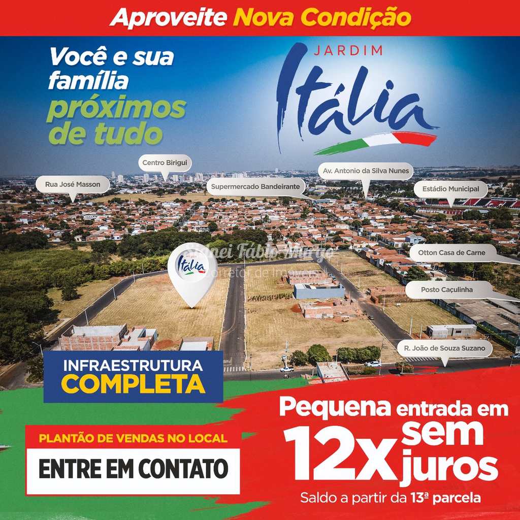 Loteamento em Birigui, no bairro Recanto Verde