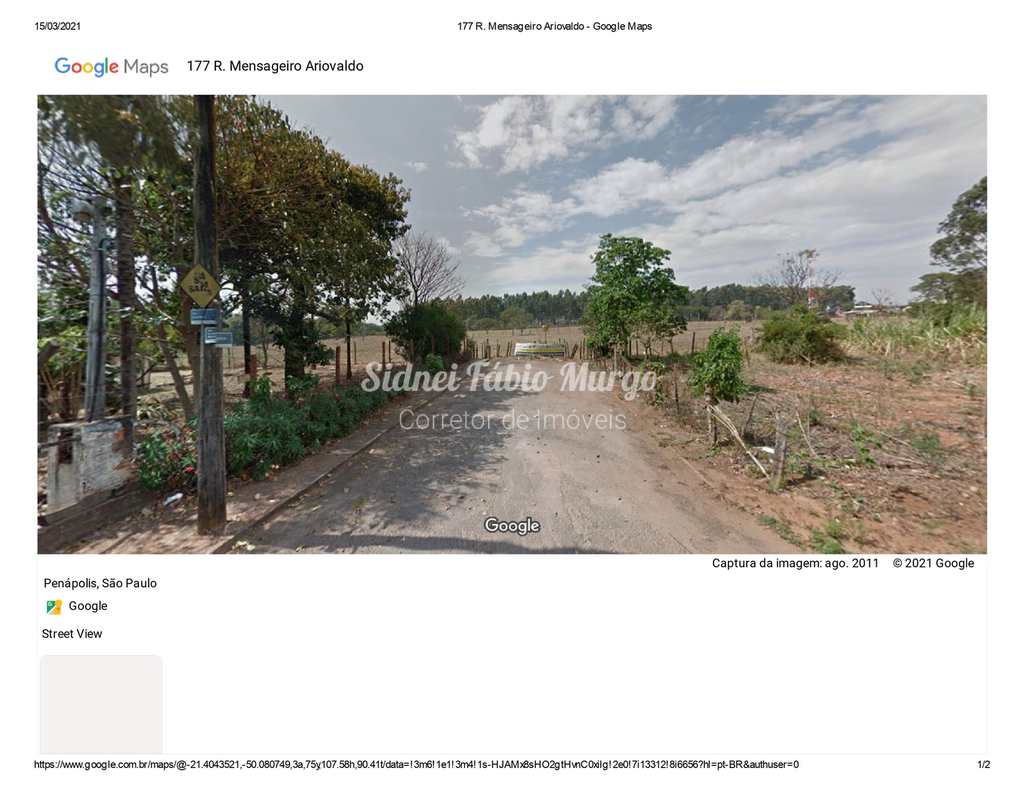 Área em Penápolis, no bairro Centro