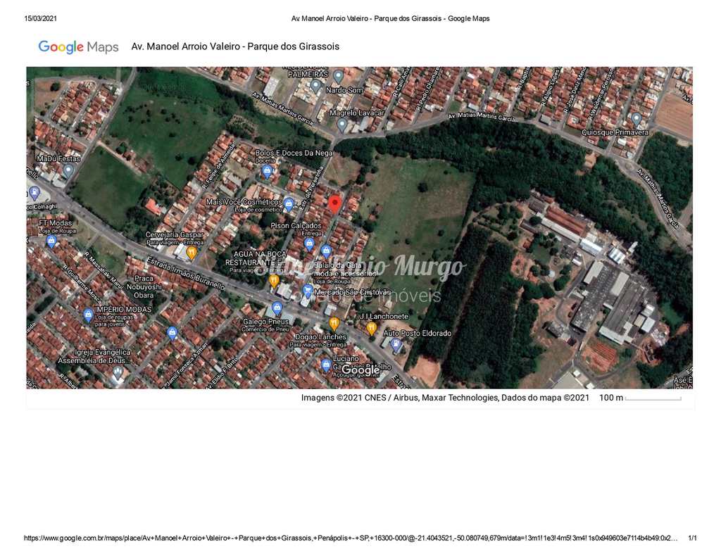 Área em Penápolis, no bairro Centro