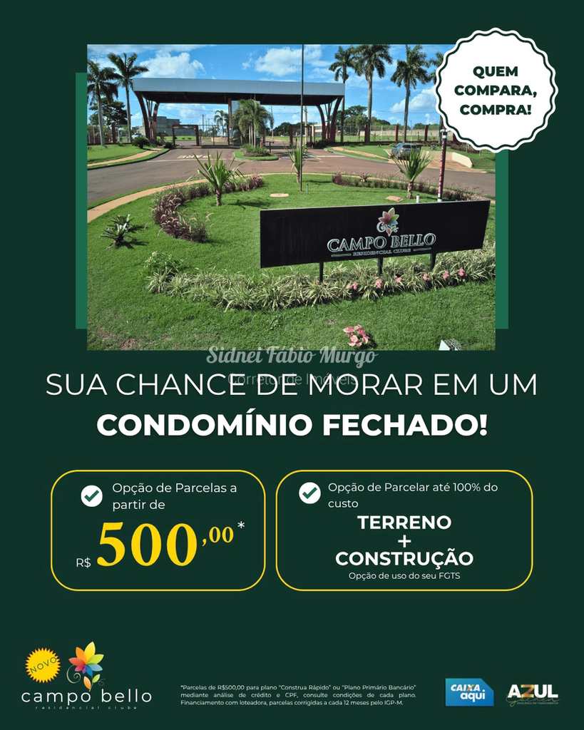 Terreno de Condomínio em Birigui, no bairro Condomínio Campo Bello