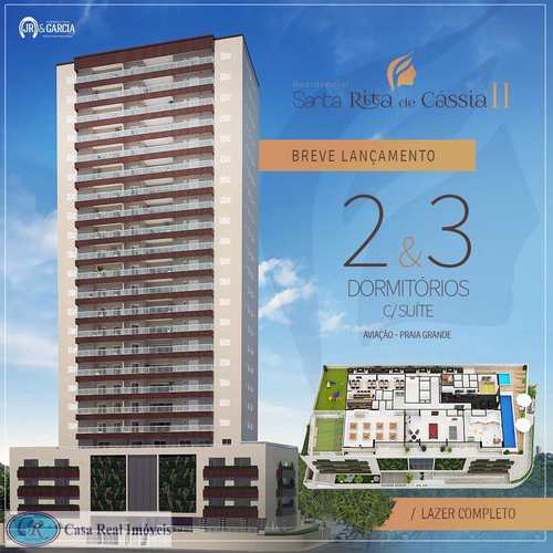 Apartamento, código 643 em Praia Grande, bairro Aviação