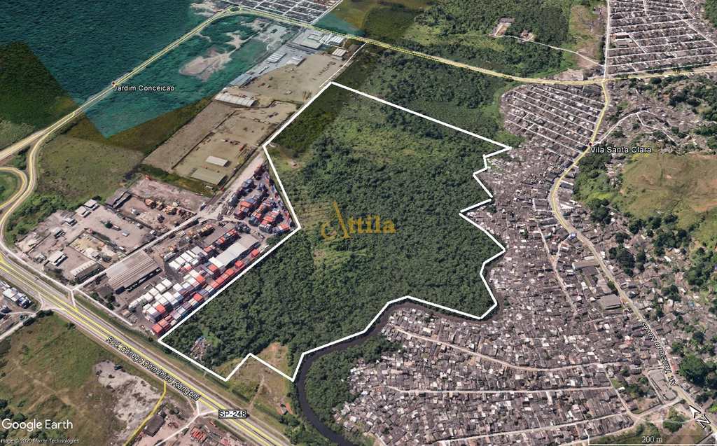 Área ind. e Retroportuária, logística para contêineres do porto