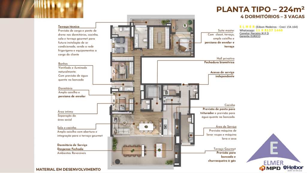 Apartamento em São Paulo, no bairro Perdizes
