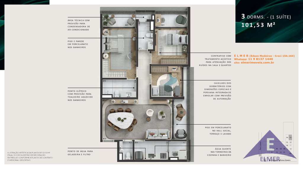 Apartamento em São Paulo, no bairro Perdizes
