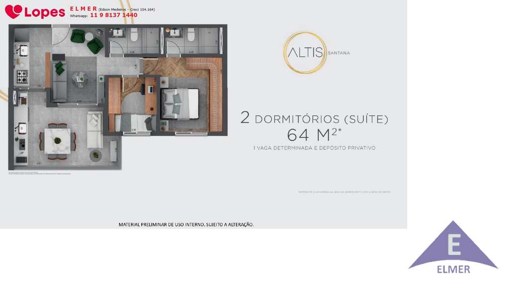 Apartamento em São Paulo, no bairro Santana