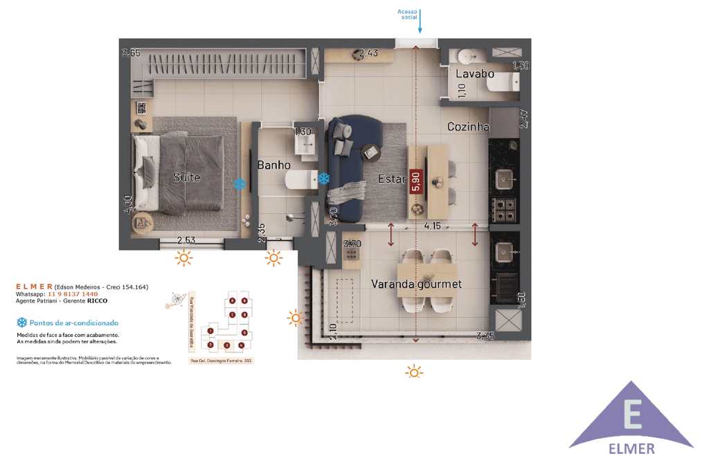 Apartamento em São Paulo, no bairro Vila Firmiano Pinto