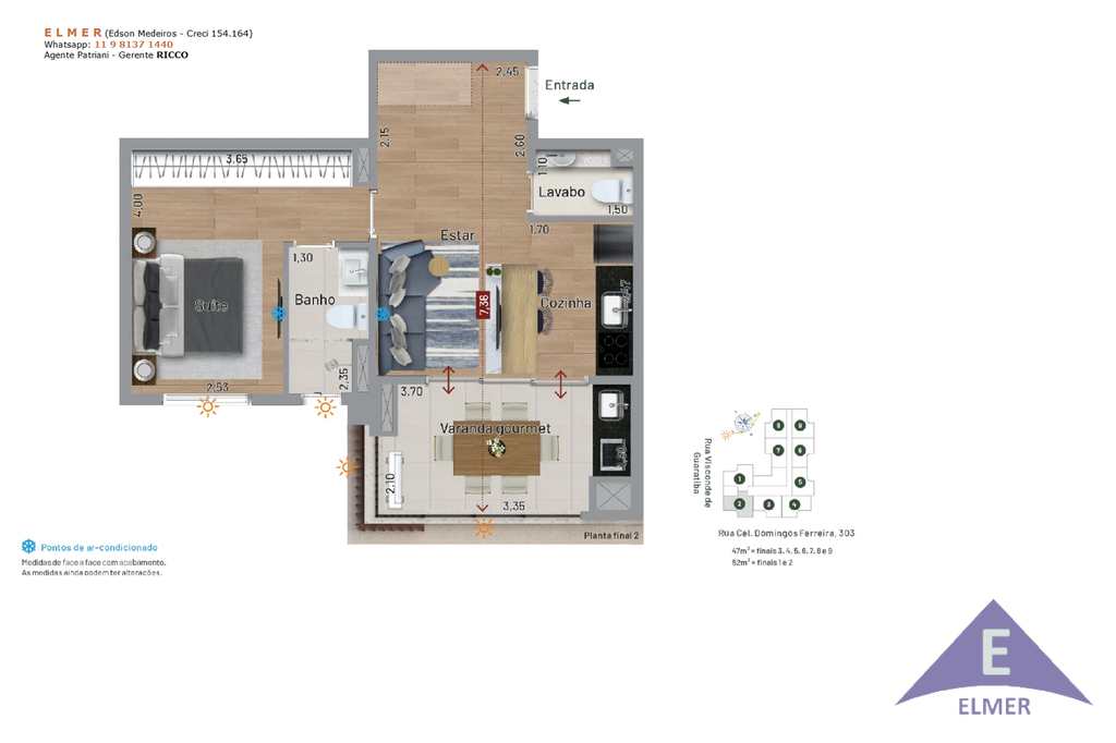 Apartamento em São Paulo, no bairro Vila Firmiano Pinto