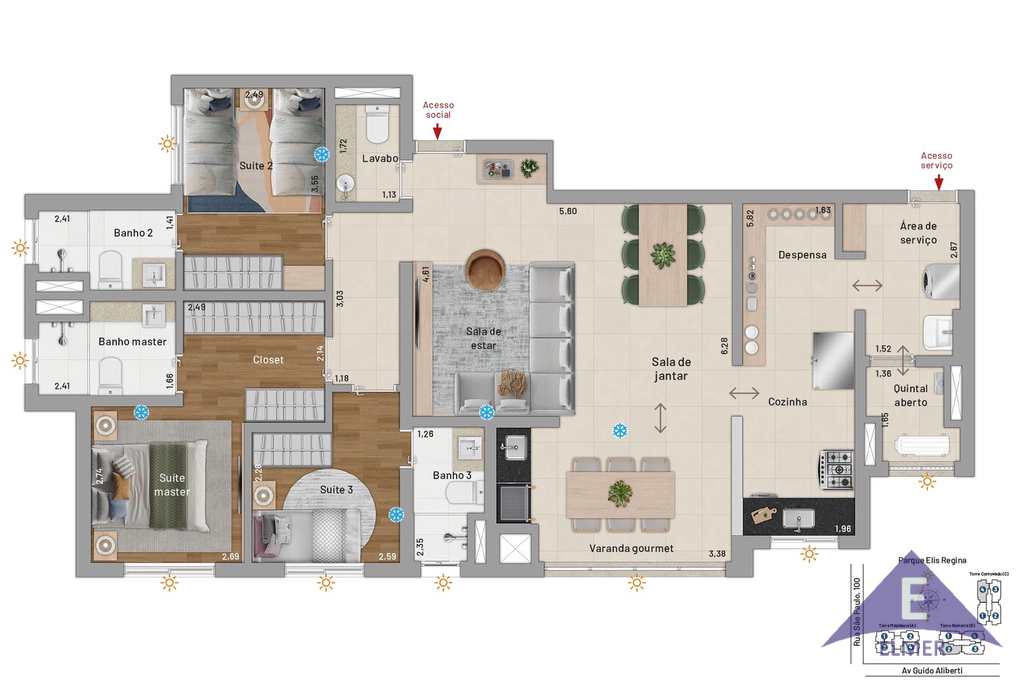 Apartamento em São Caetano do Sul, no bairro Santa Paula