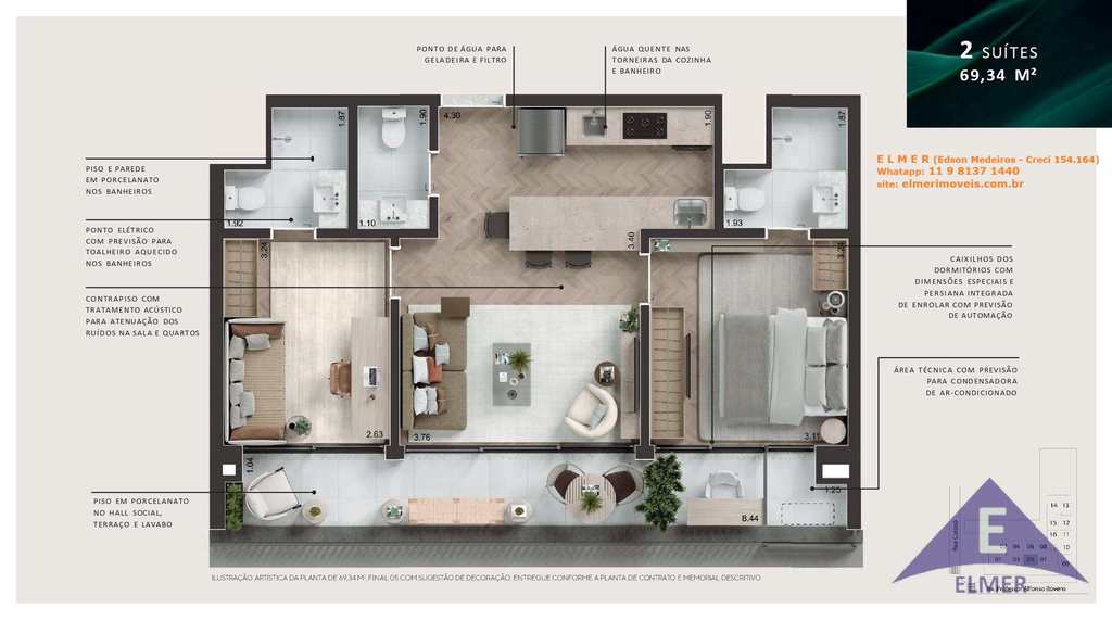 Apartamento em São Paulo, no bairro Perdizes