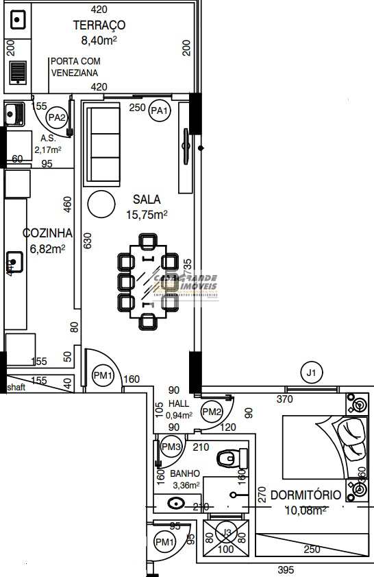 Apartamento em Praia Grande, no bairro Caiçara