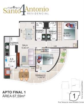 Apartamento em Praia Grande, no bairro Maracanã
