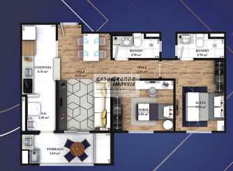 Apartamento em Praia Grande, no bairro Guilhermina