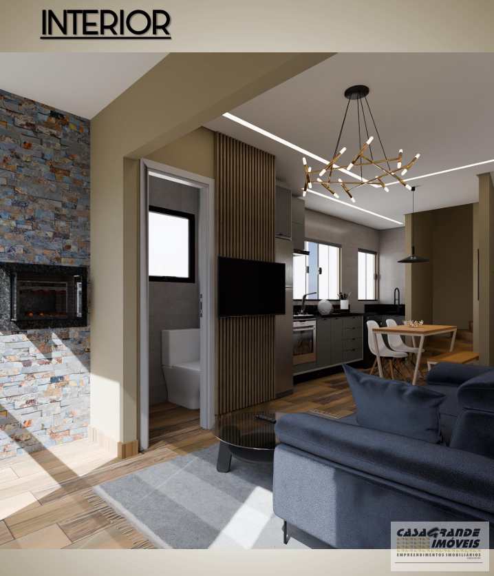 Casa de Condomínio em Praia Grande, no bairro Balneário Maracanã