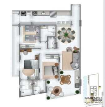 Apartamento em Praia Grande, no bairro Guilhermina