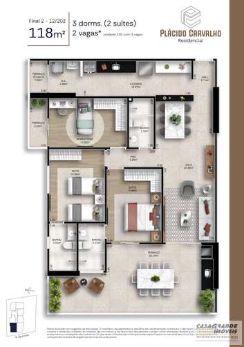 Apartamento, código 7540 em Praia Grande, bairro Aviação