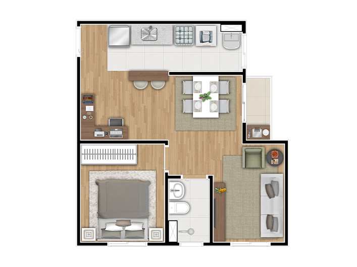 Apartamento em Cotia, no bairro Parque Rincão