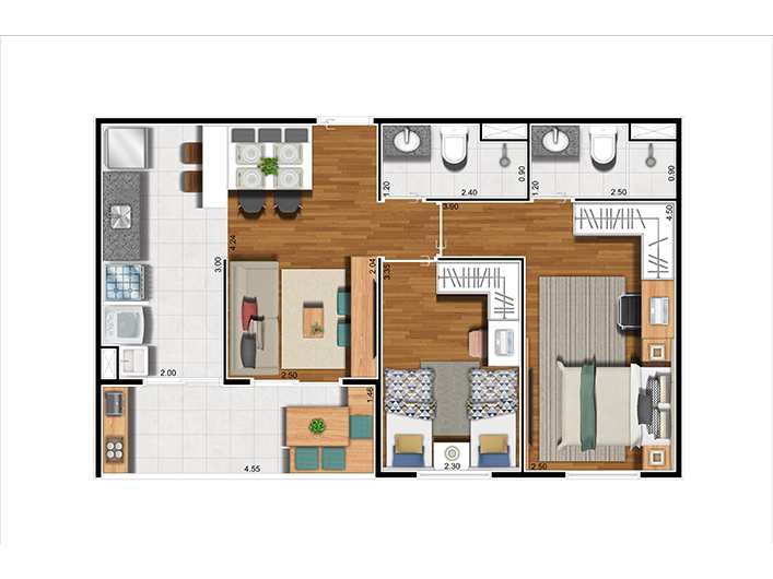 Apartamento em Barueri, no bairro Vila Londrina Votupoca