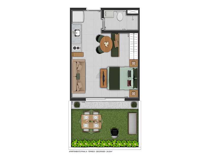 Apartamento em São Paulo, no bairro Barra Funda