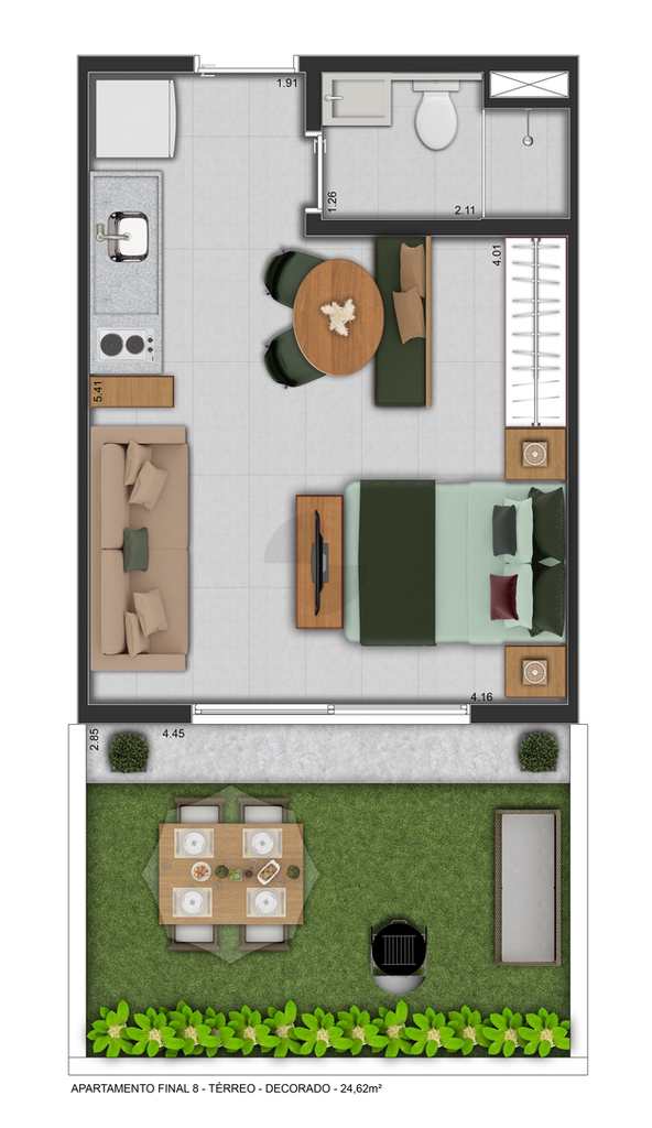Apartamento em São Paulo, no bairro Barra Funda