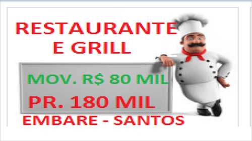 Restaurante, código 10001 em Santos, bairro Embaré
