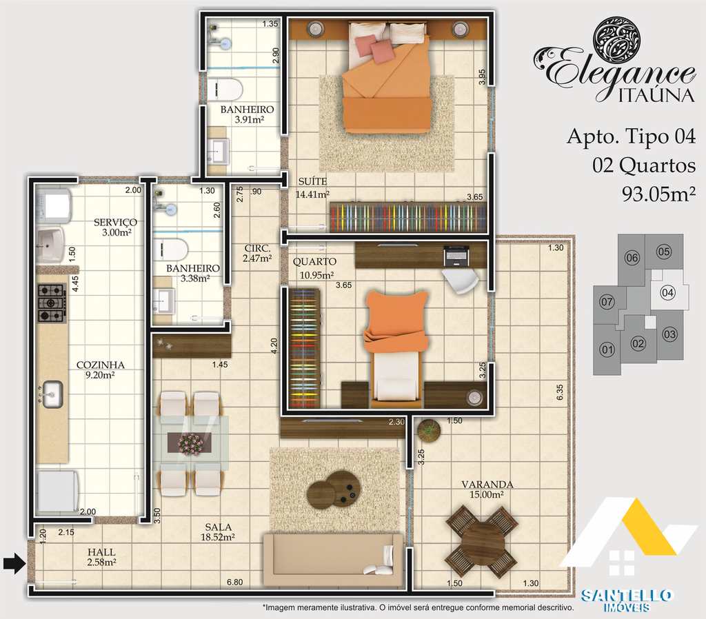 Apartamento em Saquarema, no bairro Itaúna