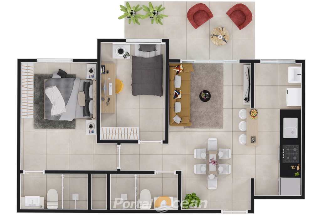 Apartamento em Itanhaém, no bairro Centro